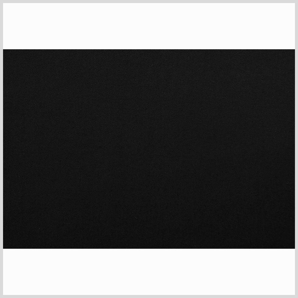 Italian Black Solid Cotton Shirting - Full