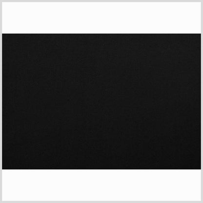 Italian Black Solid Cotton Shirting - Full