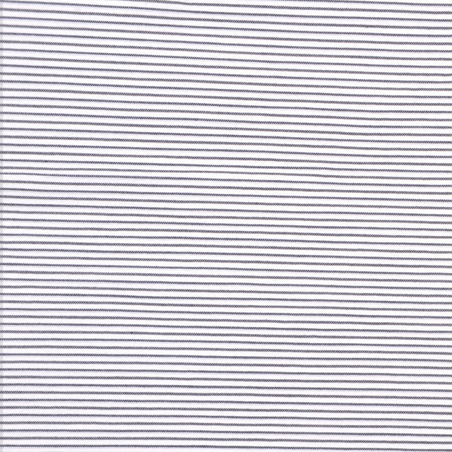 Italian Cream & Black Striped Cotton-Blend Suiting