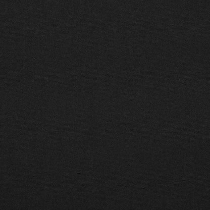 Japanese Black Solid Cotton Blend