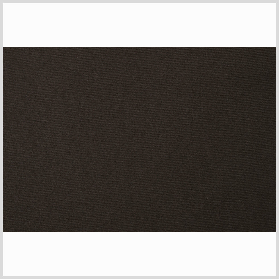 Italian Brown Solid Cotton Shirting - Full