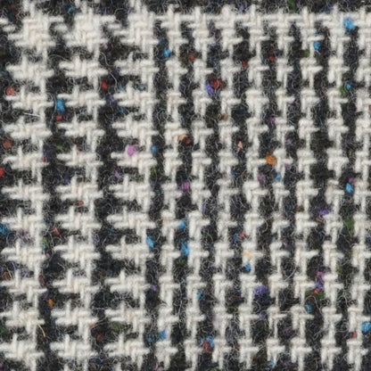 Italian Multicolor Plaid Wool Coating Detail