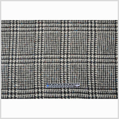 Italian Multicolor Plaid Wool Coating Full