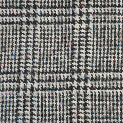 Italian Multicolor Plaid Wool Coating