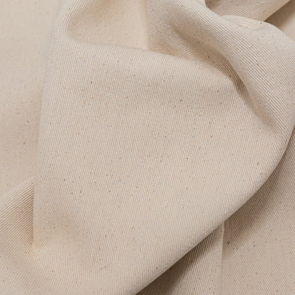 Bonded Speckled Fog Cotton Twill and Caviar Wool Fleece - Detail