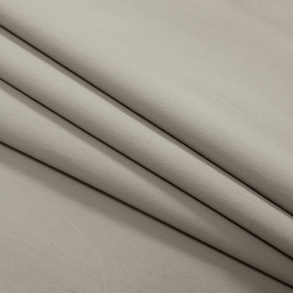 Italian Tan Stretch Cotton Twill Shirting - Folded