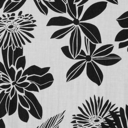 White Floral Cotton Batiste - Detail