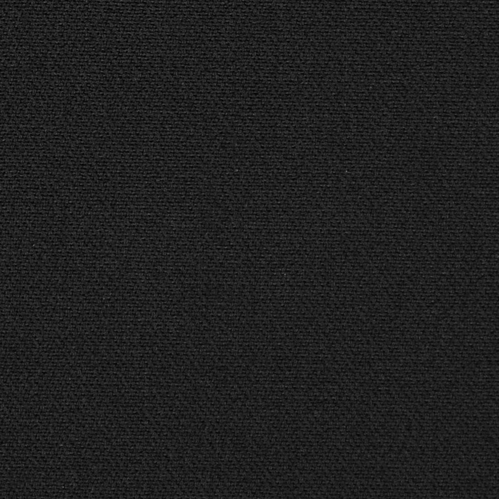 Italian Black Solid Suiting - Detail