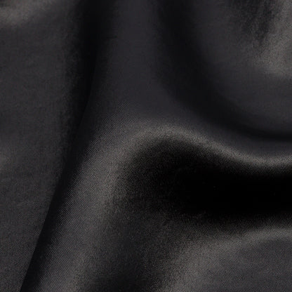 Black Acetate and Rayon Satin Detail