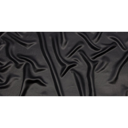 Black Acetate and Rayon Satin Full