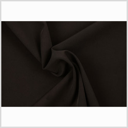 Dark Brown Solid Poly Gabardine Full