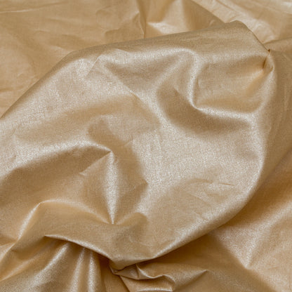 Italian Gold Solid Metallic Ramie - Detail