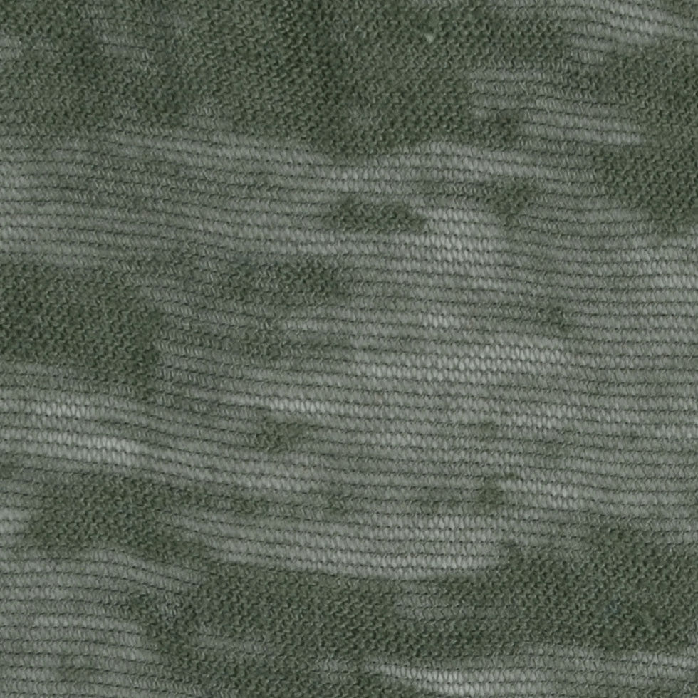 Dark Olive Cotton-Polyester Burnout Jersey - Detail