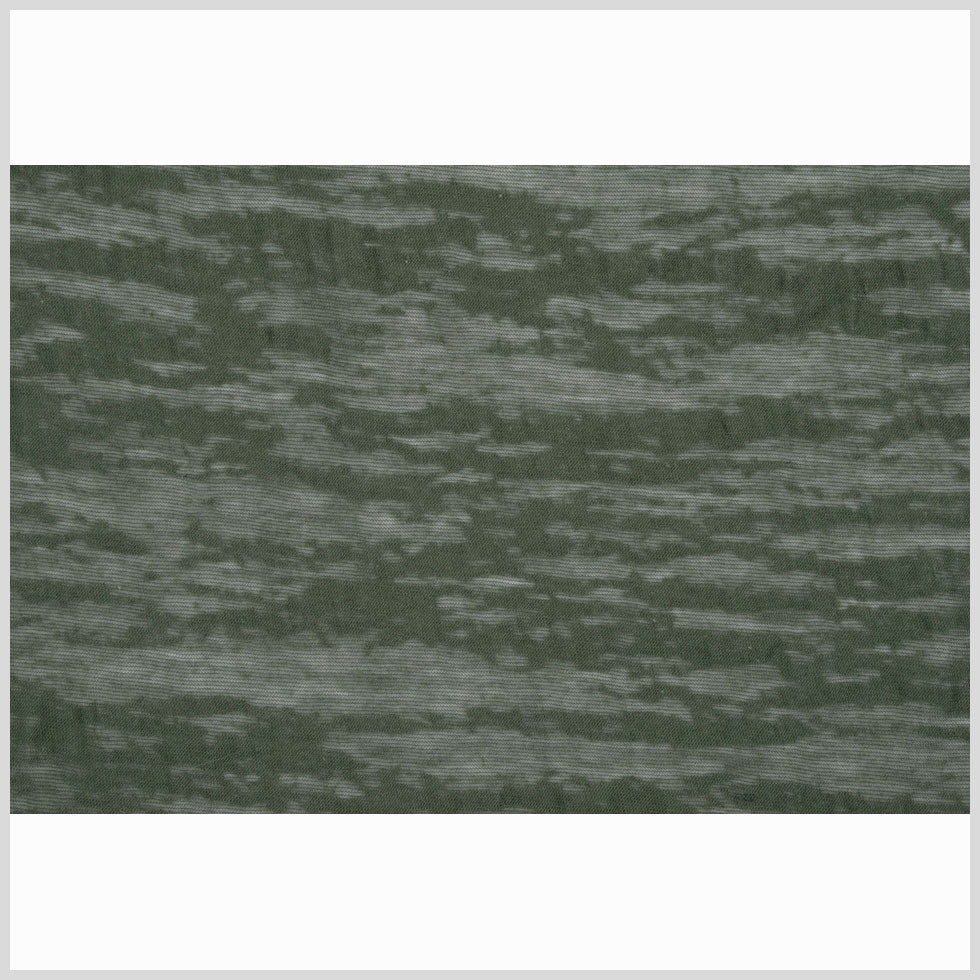 Dark Olive Cotton-Polyester Burnout Jersey - Full