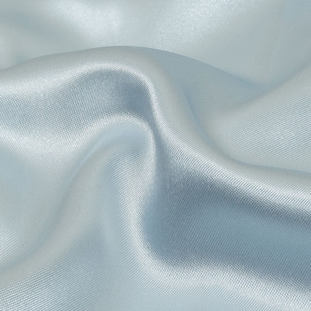 Light Blue Polyester Satin Detail