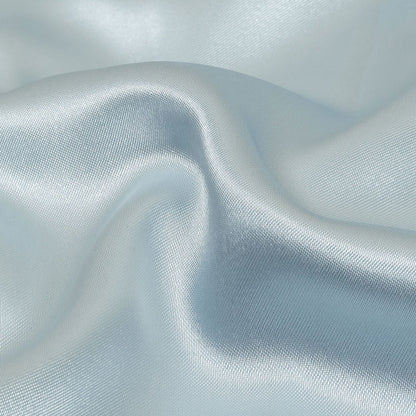 Light Blue Polyester Satin Detail