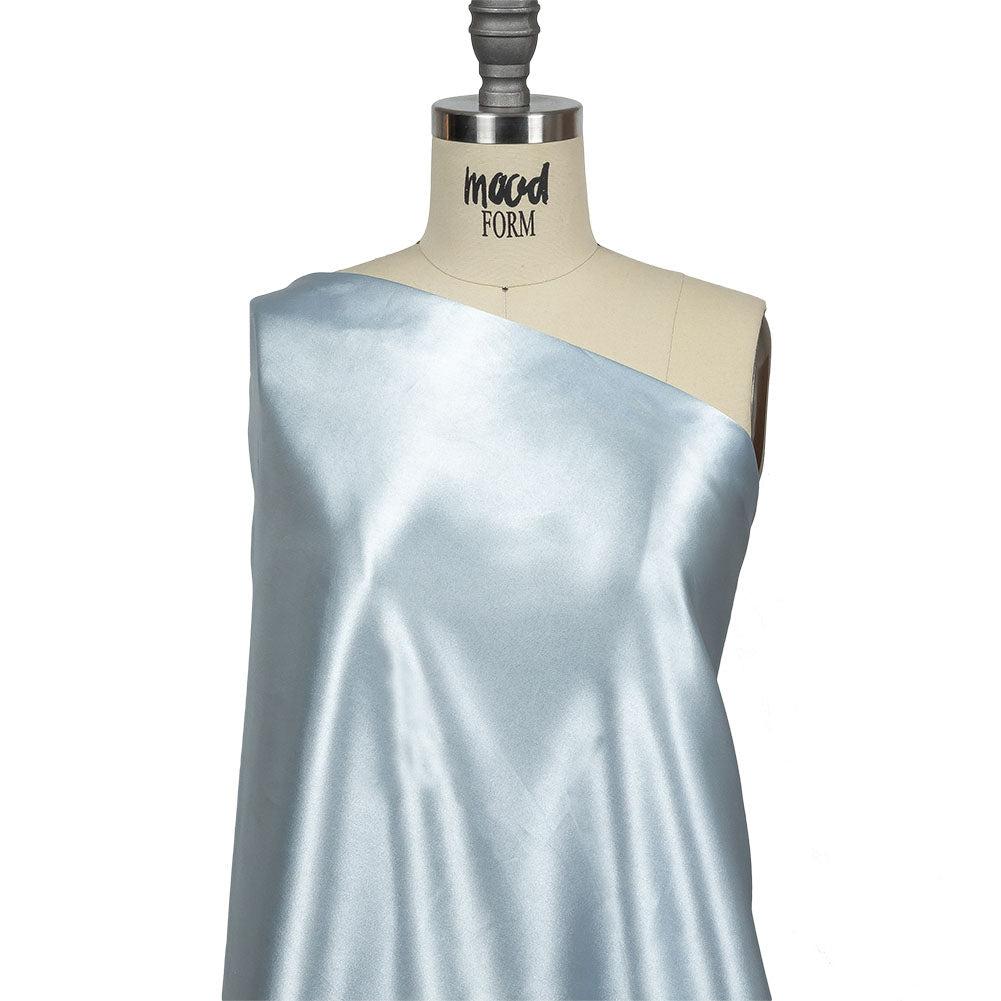 Light Blue Polyester Satin Drape