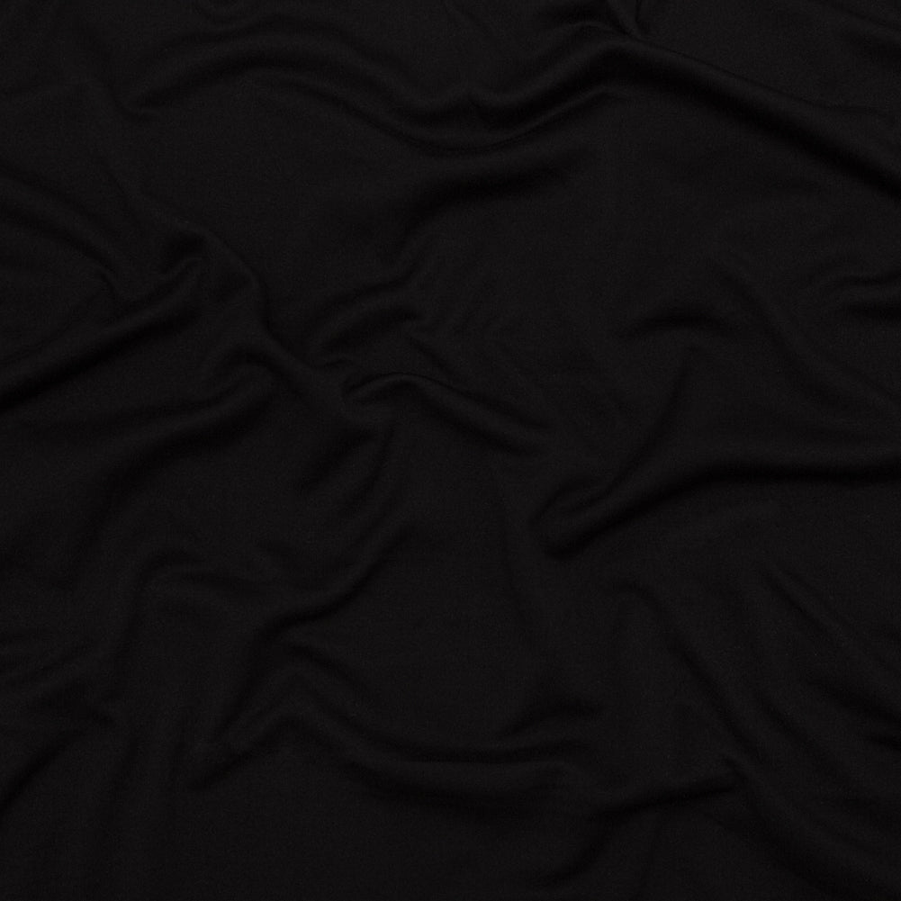 Black Polyester Knit Fleece