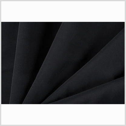 Black Solid Nylon Outerwear - Full