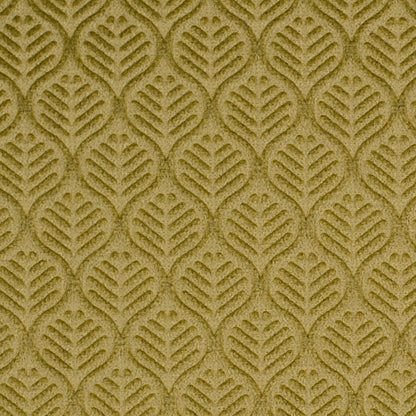 Chartreuse Geometric Imprint Velvet - Detail