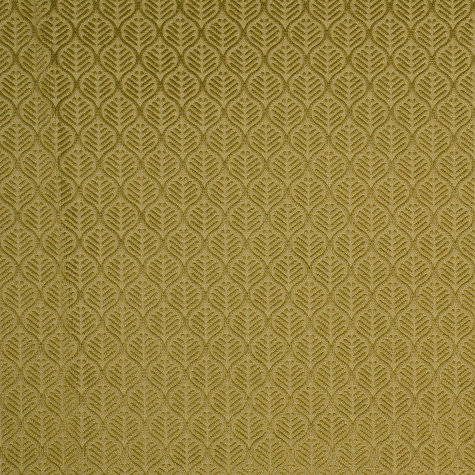 Chartreuse Geometric Imprint Velvet