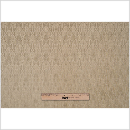 Pale Gold Geometric Cut Velvet Full