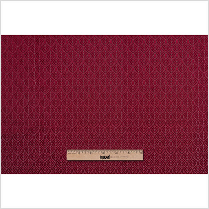 Ruby Geometric Cut Velvet - Full