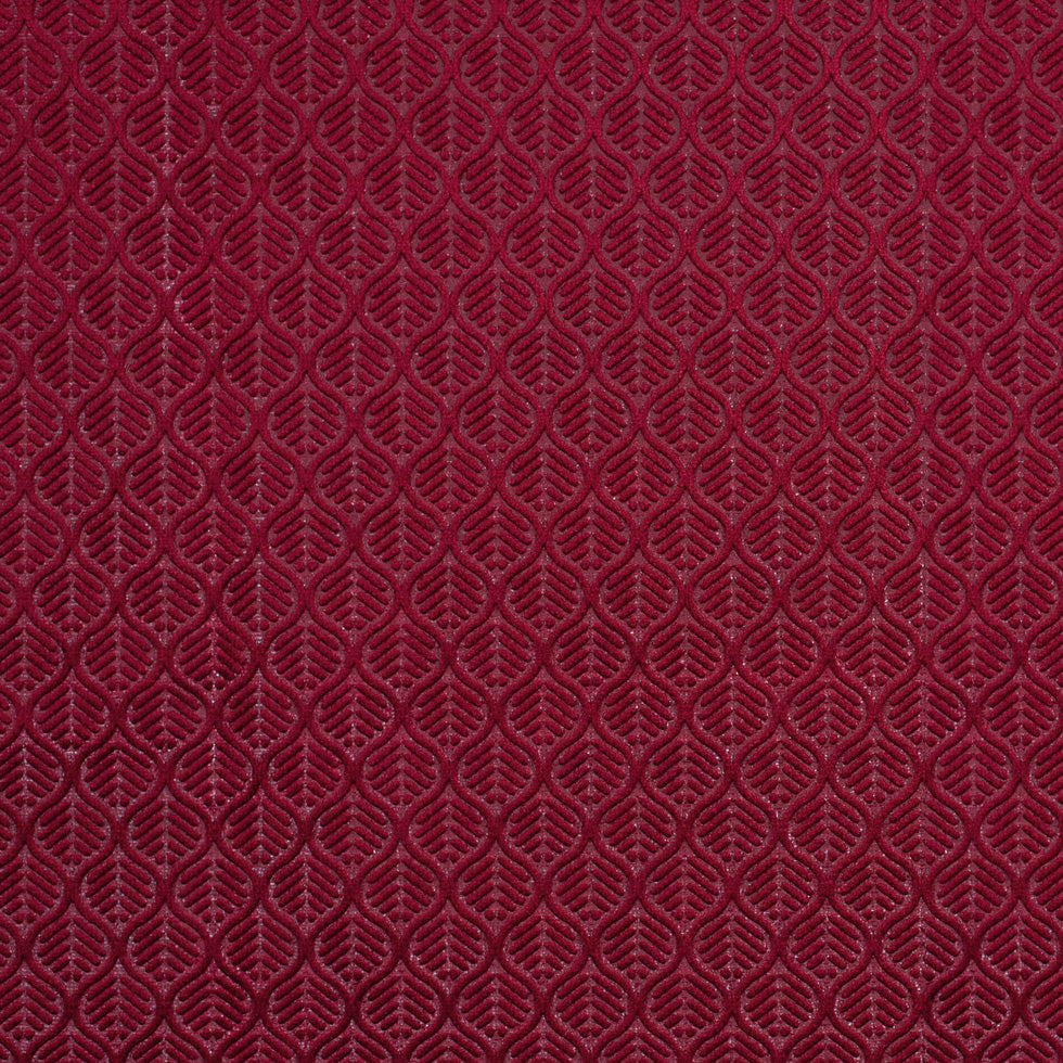 Ruby Geometric Cut Velvet