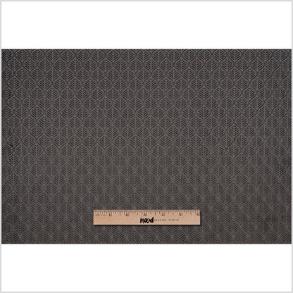 Stone Gray Geometric Cut Velvet - Full