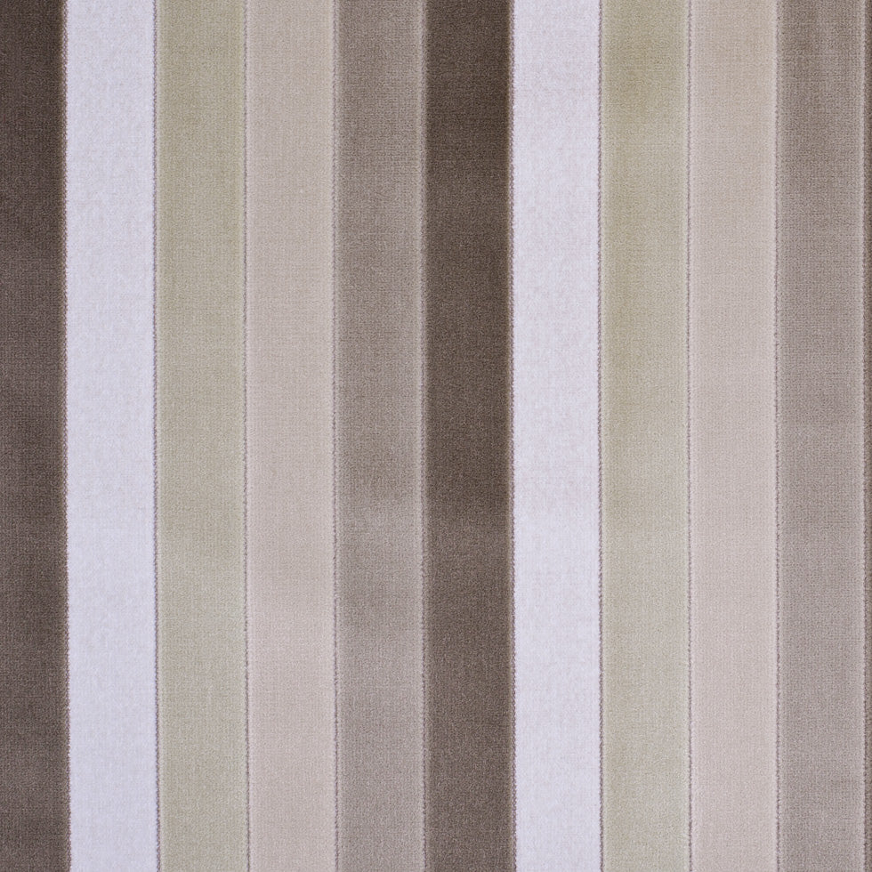 Beige Hues Striped Velvet