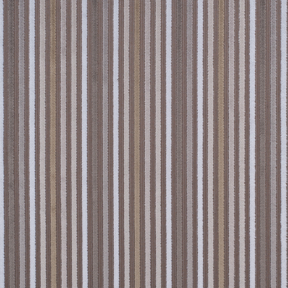 Beige and Ivory Striped Velvet