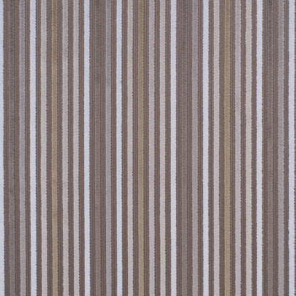 Beige and Ivory Striped Velvet