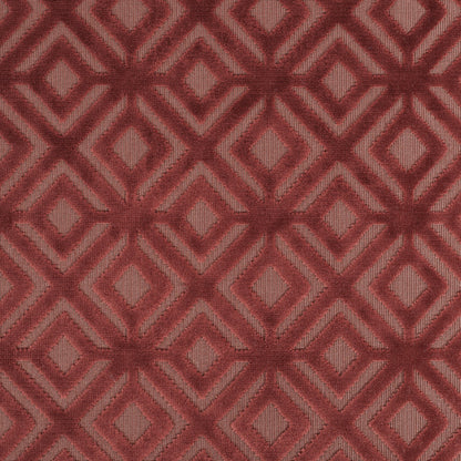 Rust Geometric Cut Velvet