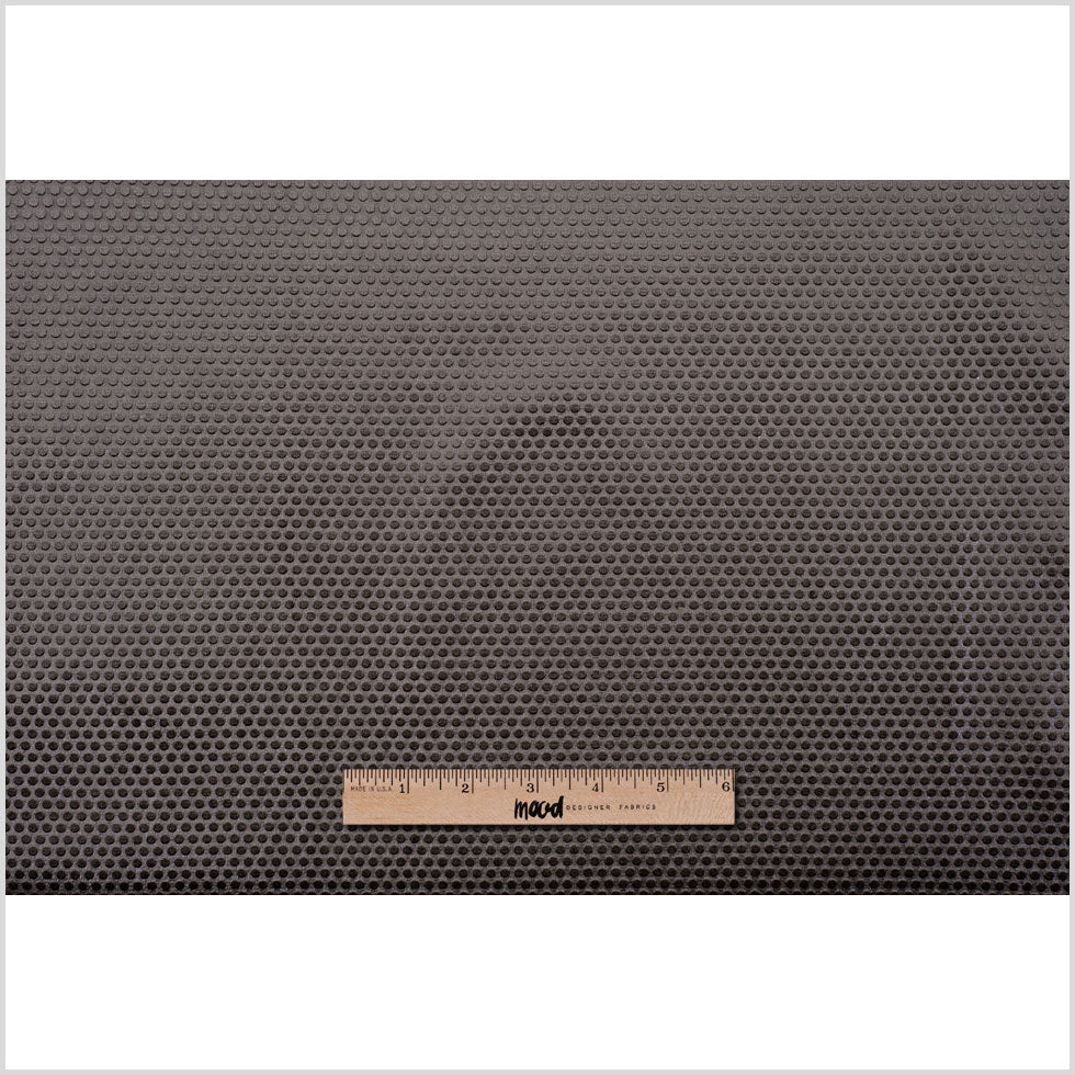 Stone Gray Dotted Cut Velvet - Full