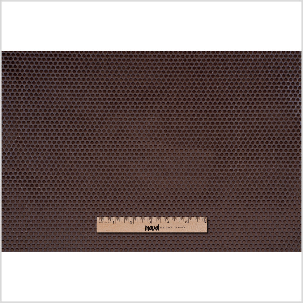 Brown Dotted Cut Velvet Full
