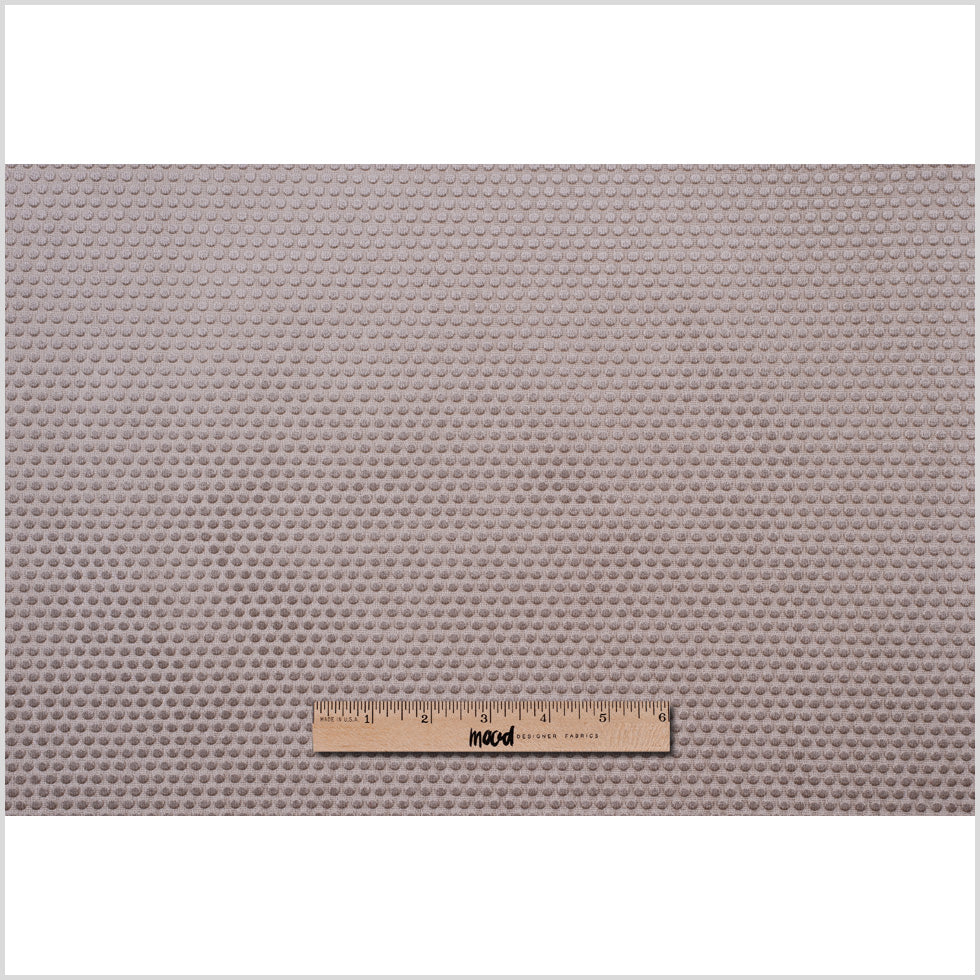 Beige Dotted Cut Velvet - Full