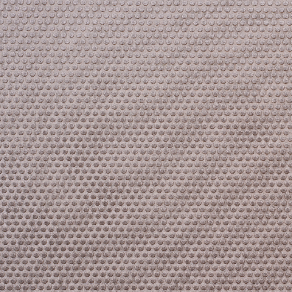 Beige Dotted Cut Velvet