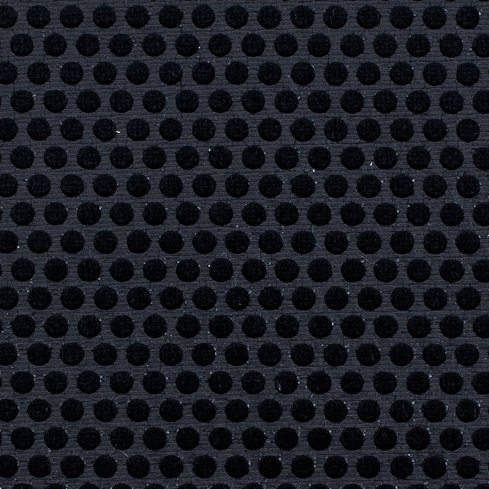 Black Dotted Cut Velvet - Detail