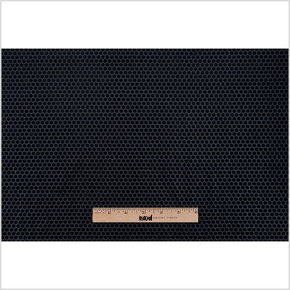 Black Dotted Cut Velvet - Full