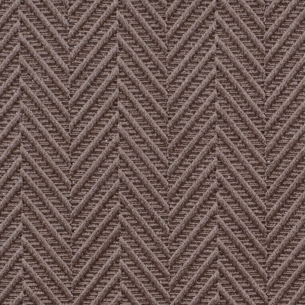 Espresso Herringbone Cut Velvet - Detail
