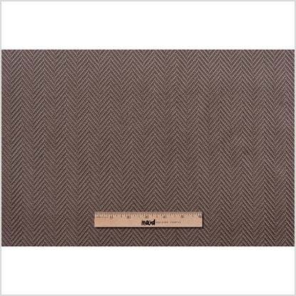 Espresso Herringbone Cut Velvet - Full