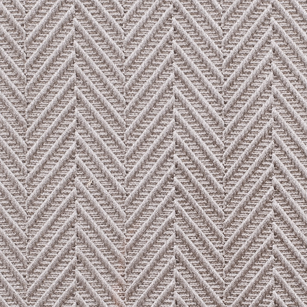 Pale Taupe Herringbone Cut Velvet - Detail