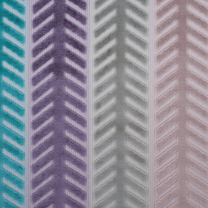 Multicolor Geometric Cut Velvet