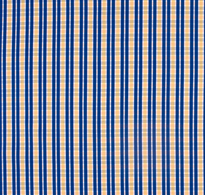 Blue/Yellow Checkered Cotton Shirting