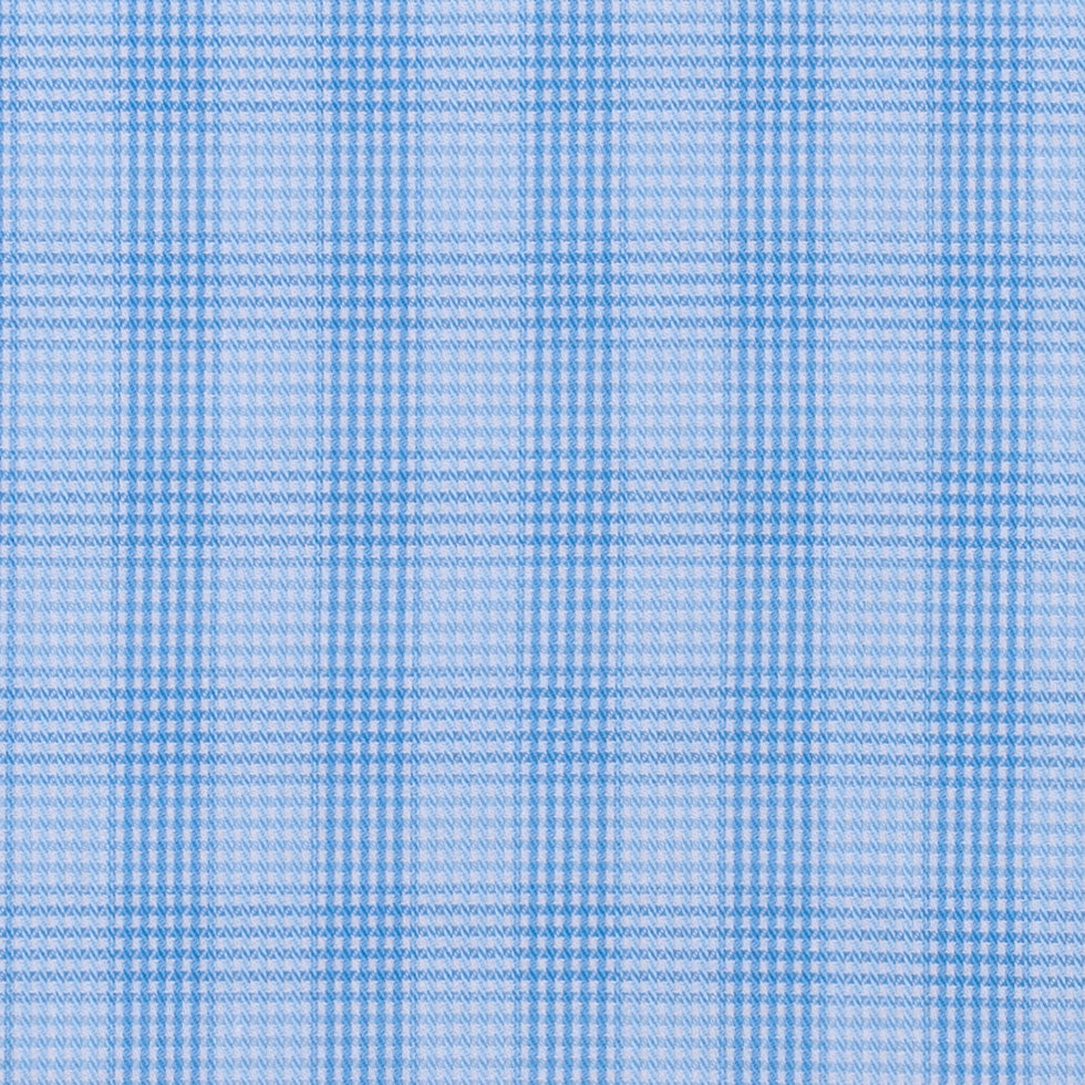 Blue Checkered Cotton Shirting Full