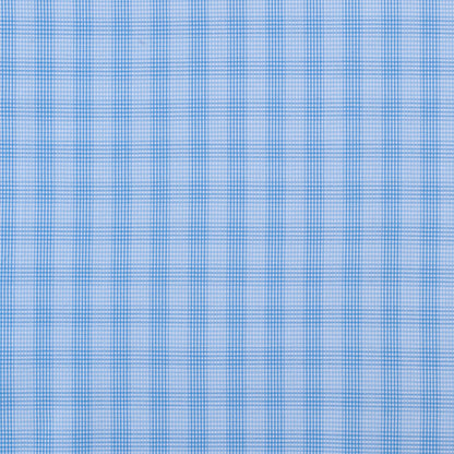 Blue Checkered Cotton Shirting