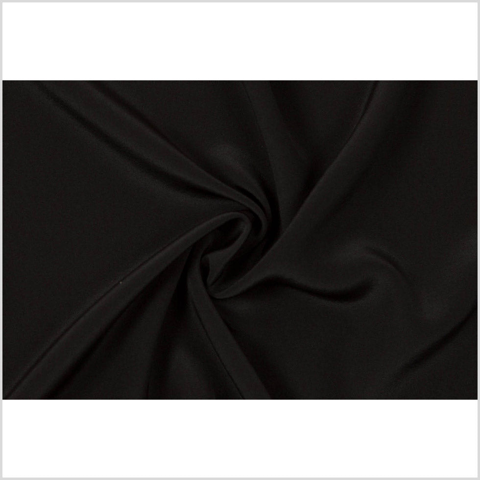 Black Silk Crepe de Chine Full