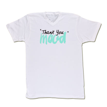 White and Green Thank You Mood T-Shirt
