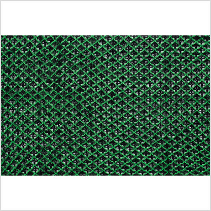 Black and Bright Green Lacey Diamonds Acrylic Knit - Full