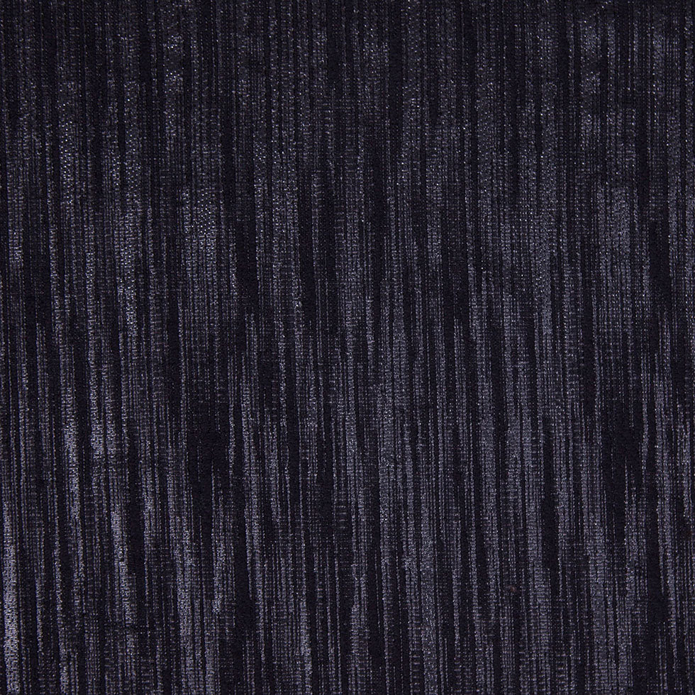 Black Metallic Striated Brocade